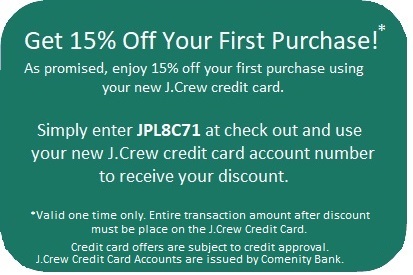 Get 15 percent off your first purchase