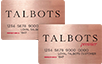 Talbots logo card
